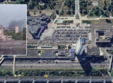 The image shows JSC “Angstrem” in Zelenograd, Moscow Oblast, a semiconductor manufacturer producing components from discrete transistors to modern microcontrollers and microprocessors. The company is under US sanctions. Source: Exilenova_Plus