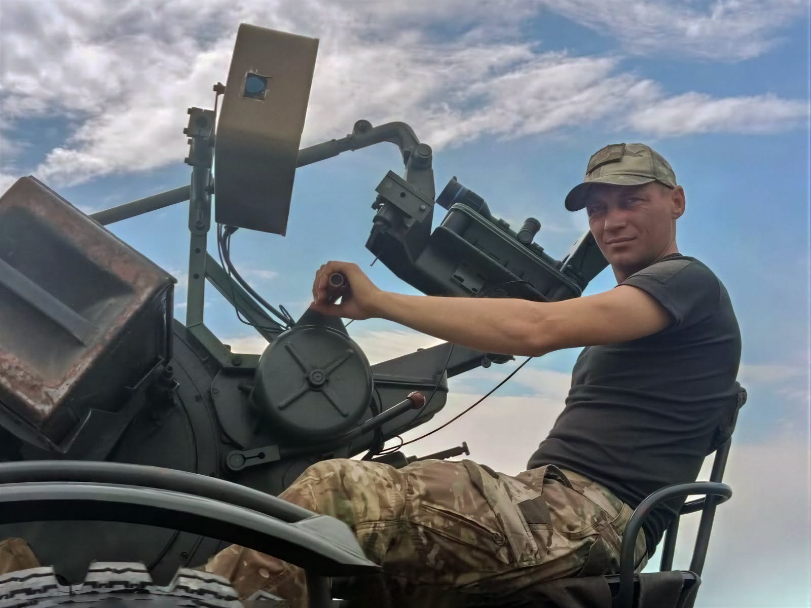 Ukrainian soldier Ivan Solokha at his combat post. Photo: The Operational Command South