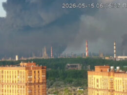 moscow's fuel supplier under fire ukrainian drones strike rosneft's ryazan refinery · post black smoke rises over oil hours after drone 15 2026 ryazan-supernova+-5204027262443918426 ukraine news reports