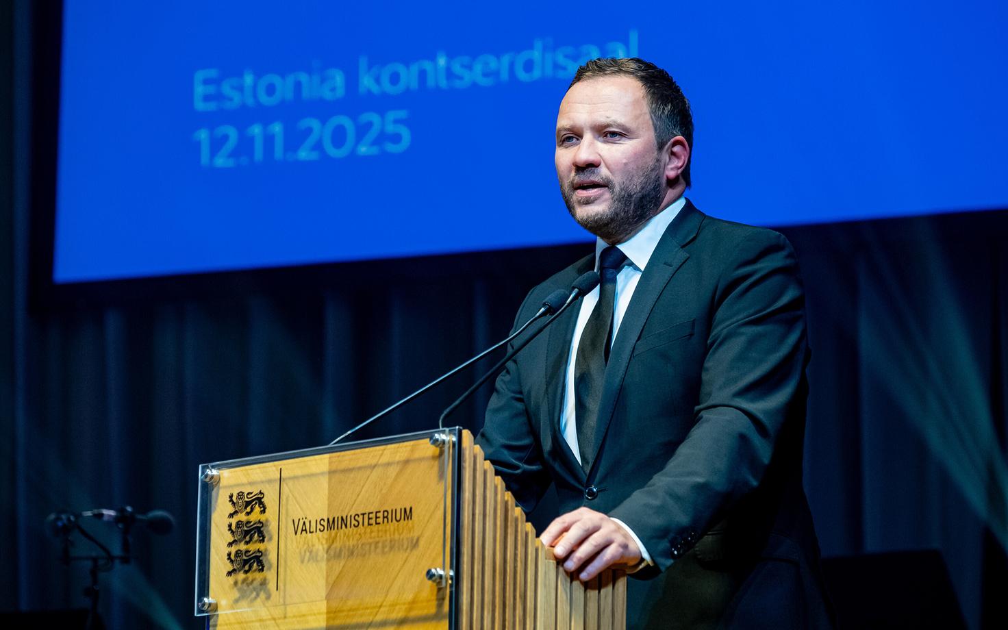 Estonia's Foreign Minister Margus Tsahkna