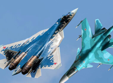 russia kept its fifth-generation su-57 stealth fighter near urals — ukrainian drones found anyway · post left sukhoi felon jet (photo rosoboronexport) right su-34 (the overblurred sky original aviarfru) collage