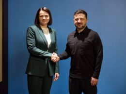 belarusian exiled leader ukraine's president shook hands kyiv—at 24-country summit · post sviatlana tsikhanoŭskaya (left) shakes volodymyr zelenskyy kyiv 26 2026 tikhanouskaya left right telegram @tsikhanouskaya ukrainian met opposition zelenskyy's