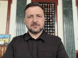 President Zelenskyy in his evening address announcing the creation of the anti-ballistic coalition. Photo: President of Ukraine