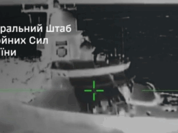 The multi-role small missile ship of Project 22800 “Karakurt,” capable of launching “Kalibr” cruise missiles. Source: Screenshot