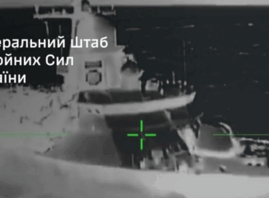 The multi-role small missile ship of Project 22800 “Karakurt,” capable of launching “Kalibr” cruise missiles. Source: Screenshot