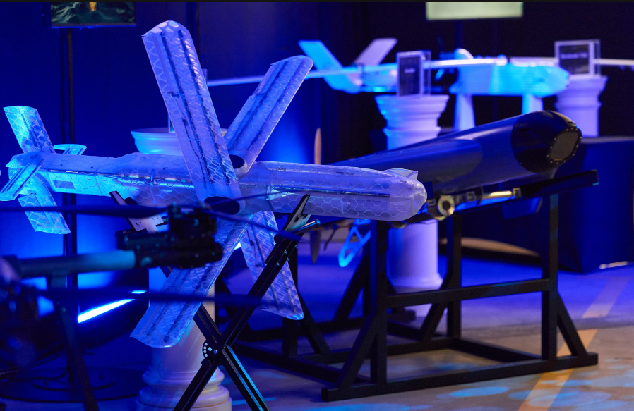 Ukrainian drones on a display. Source: The Ukrainian Ministry of Defense