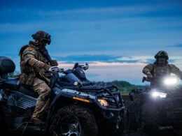 The image shows Ukrainian soldiers on motorcycles. Source: The 3rd Separate Assault Brigade