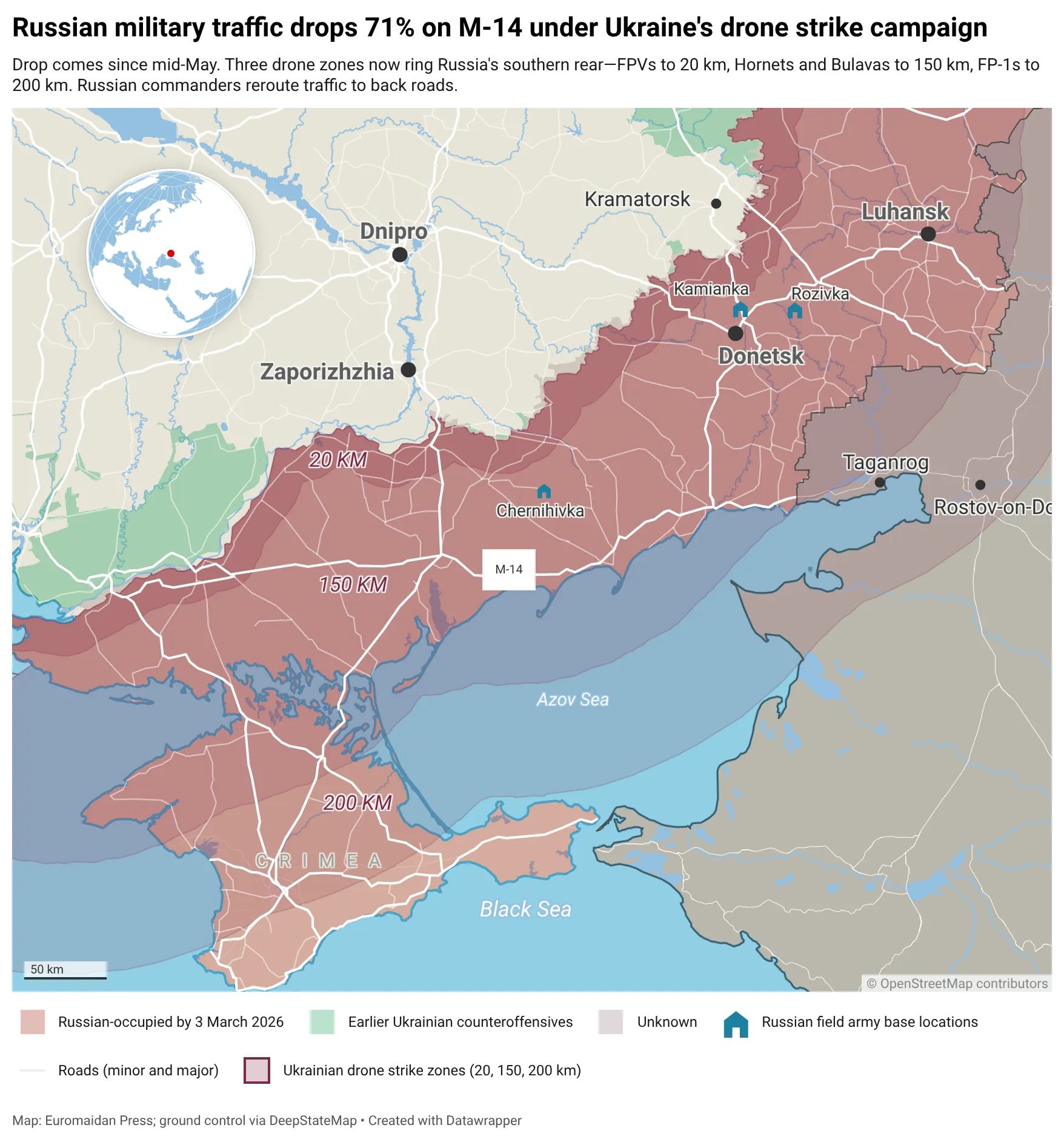 M-14 Ukraine counterlogistics campaign