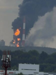 ukraine confirms strikes two tatarstan refineries rocket-fuel rubber plant tolyatti · post fire engulfs industrial unit next chimney after ukrainian strike nizhnekamsk russia 12 2026 2bd5189f-62e7-4645-ae48-dc42a84a9054 ukraine's defense forces set