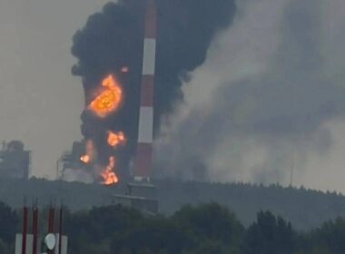 ukraine confirms strikes two tatarstan refineries rocket-fuel rubber plant tolyatti · post fire engulfs industrial unit next chimney after ukrainian strike nizhnekamsk russia 12 2026 2bd5189f-62e7-4645-ae48-dc42a84a9054 ukraine's defense forces set
