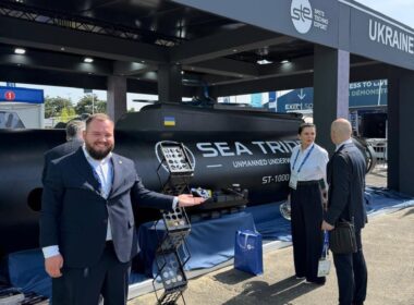 The Sea Trident heavy underwater drone at Eurosatory 2026 in Paris. Source: Global Mark