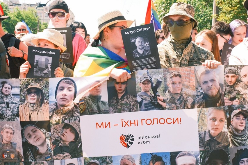 Participants take part in the KyivPride march in central Kyiv on 21 June, 2026. Photo: KyivPride