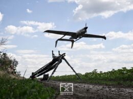 A Ukrainian unmanned aerial vehicle. Source: The 148th Separate Artillery Zhytomyr Brigade of the Air Assault Forces