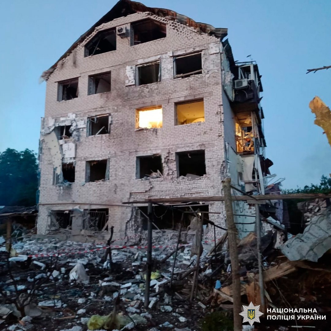 russian missiles kill three wound six chuhuiv drones injure 15 kharkiv including one-year-old · post multi-story residential building wrecked strike oblast 9 2026 8f58a8d8-9c07-4f40-bc34-494323214028 ukraine news ukrainian reports