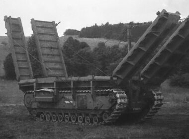 A World War II bridging vehicle.