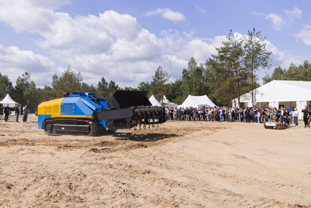 demining robot germina at the uttc media day