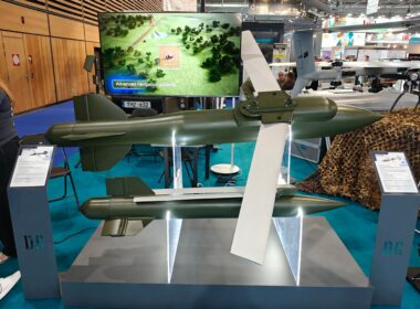 Ukraine's first domestic guided glide bomb, Vyrivniuvach, made its public debut at the Eurosatory-2026 defense exhibition in Paris. Source: X/Jeff21461