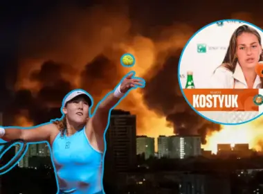 Ukrainian tennis player Marta Kostyuk slams her opponent Russia's Mirra Andreeva for her silence on the war