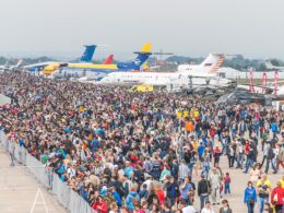 Russia's MAKS airshow at Zhukovsky airfield near Moscow in 2015. Photo via Wikimedia Commons