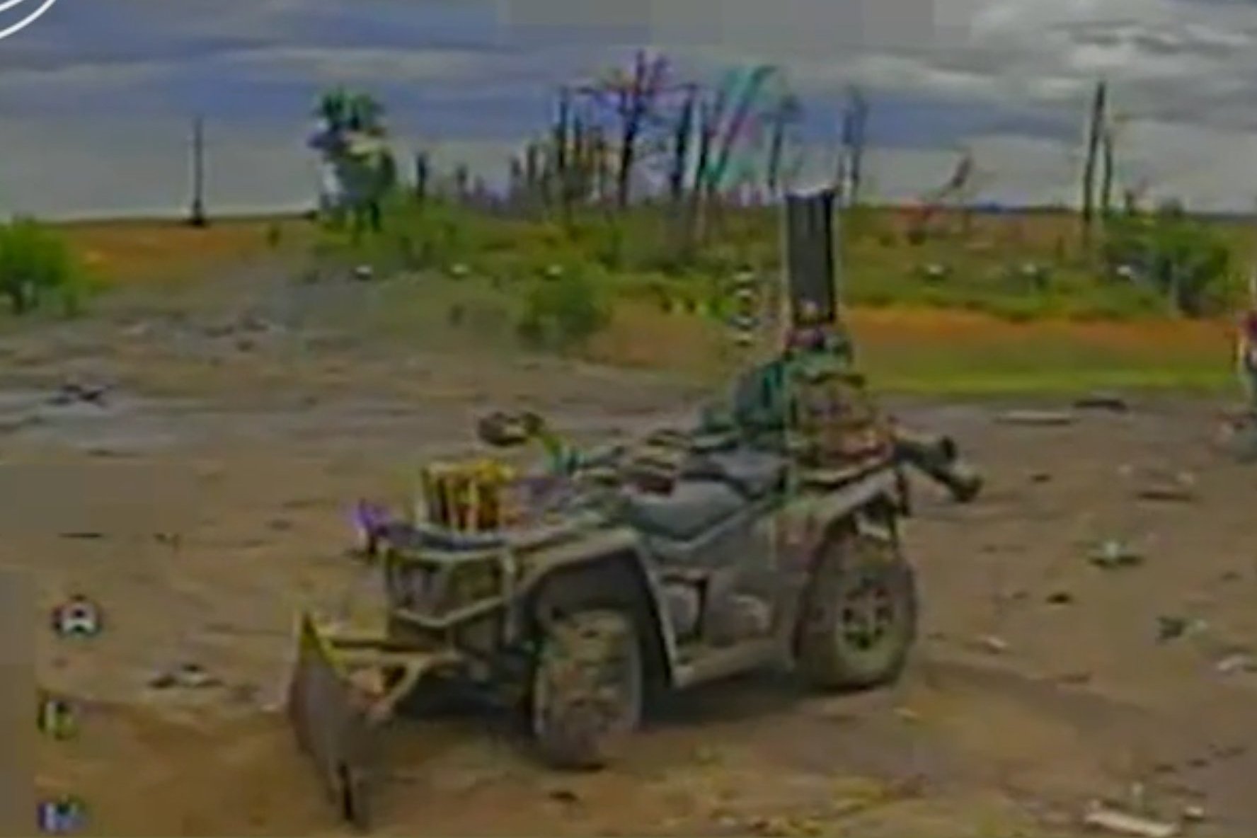 Mine-clearing ATV.