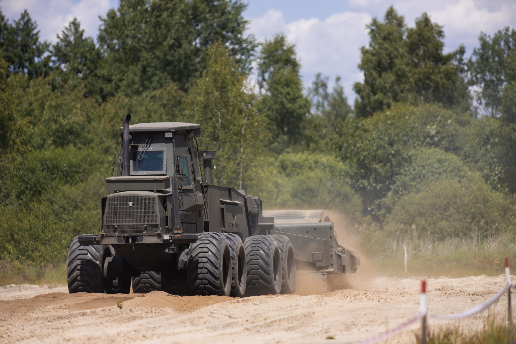 scanjack 3500 demining machine at the uttc media day