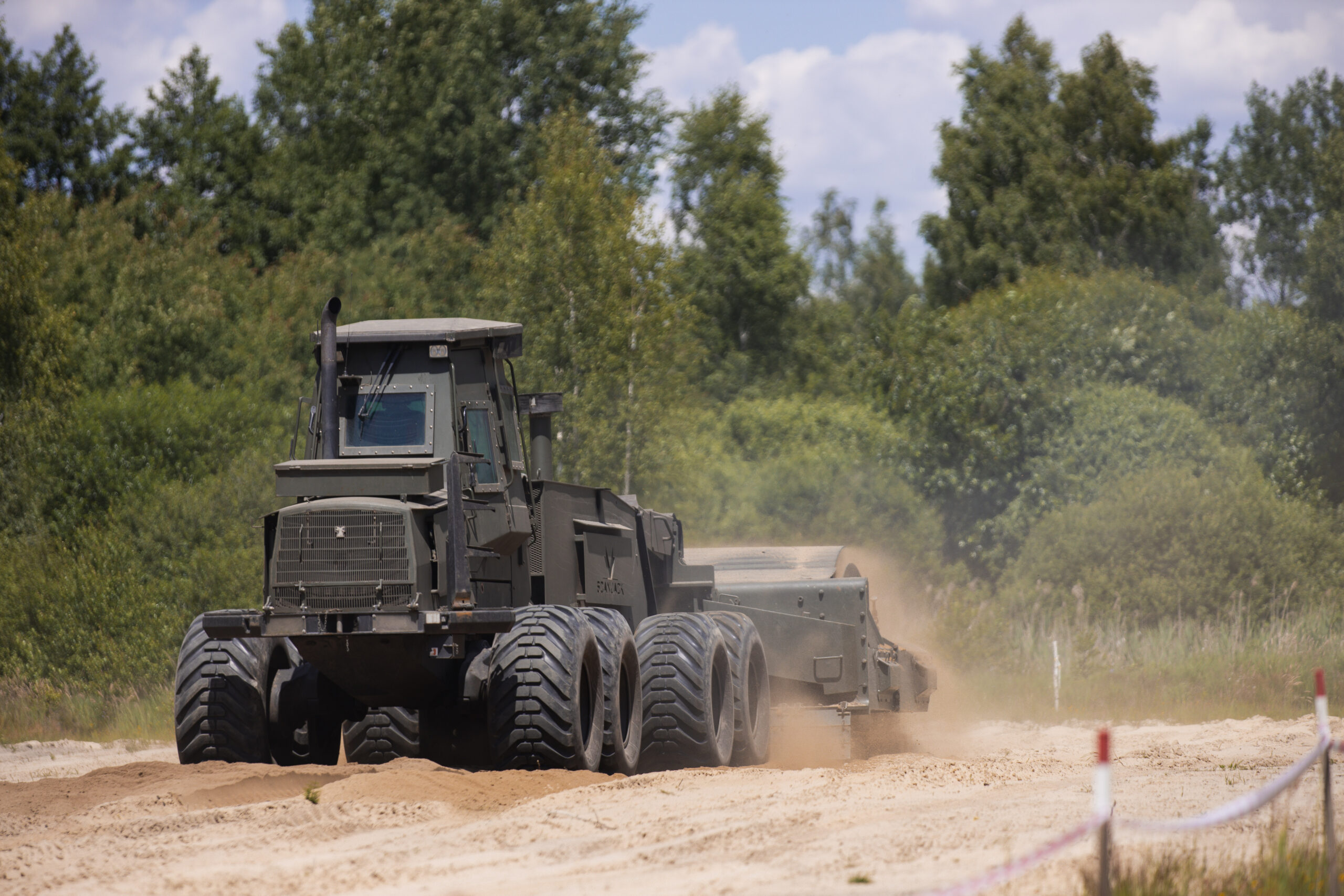 scanjack 3500 demining machine at the uttc media day