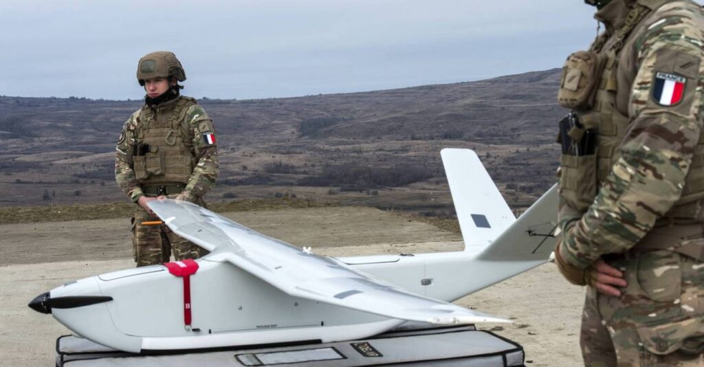 french factory makes drones ukraine firebombed molotov cocktails · post delair dt46 group's best-selling drone during nato exercise romania 9 2026 dt a builds became target sabotage attempt suspected spying