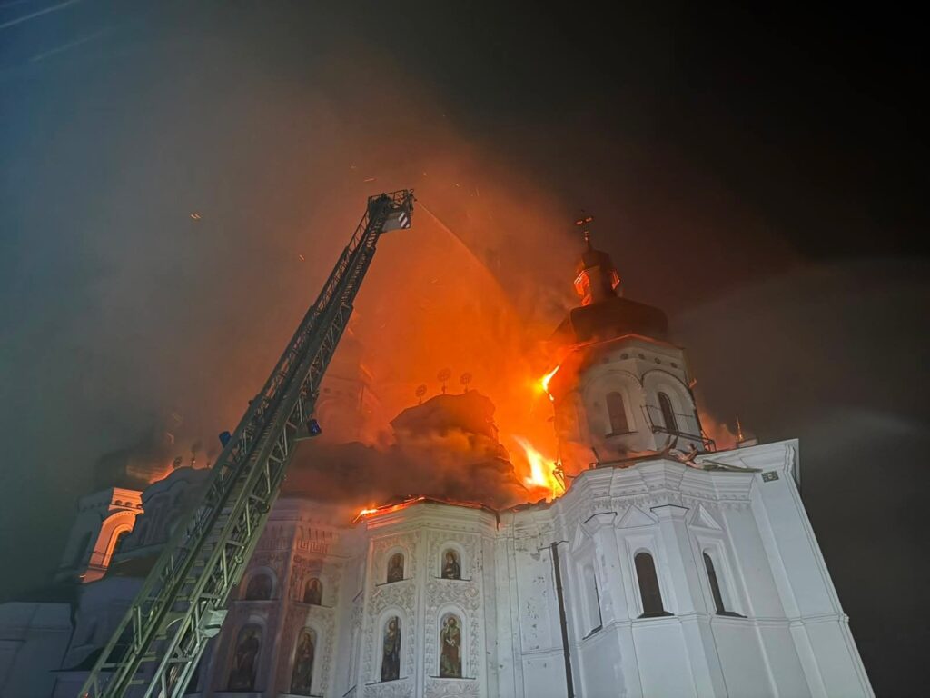 Russia strikes Ukrainian churches