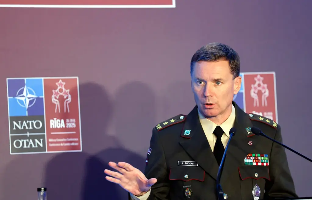 Latvia’s military chief warns Russia could exploit drone edge to attack Baltics by 2028