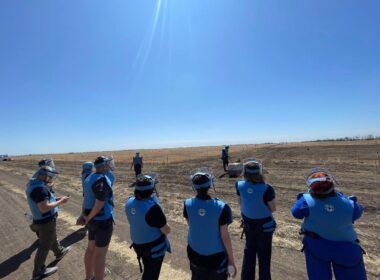 russian strike norwegian charity's demining team kills two wounds four kherson oblast · post people's aid works clear land mines unexploded ordnance viktoriya fedotova killed deminers wounded others 24 group