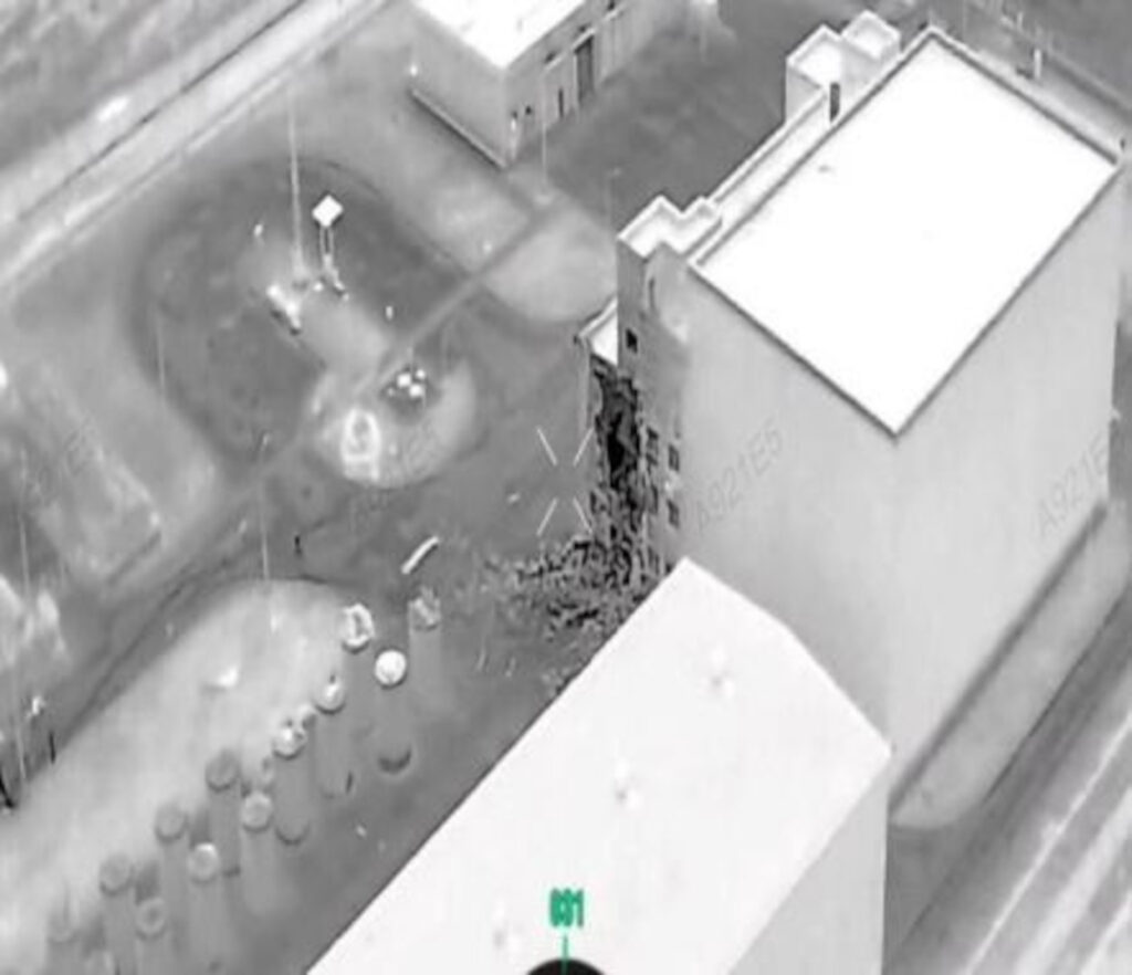 Damage at Ukraine’s spent nuclear fuel storage facility in the Chornobyl exclusion zone after a Russian drone strike, which officials say hit a non-storage building and triggered a fire. Photo: General Staff of Ukraine's Armed Forces
