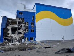 Damage at Ukraine’s spent nuclear fuel storage facility in the Chornobyl exclusion zone after a Russian drone strike, which officials say hit a non-storage building and triggered a fire. Photo: General Staff of Ukraine's Armed Forces