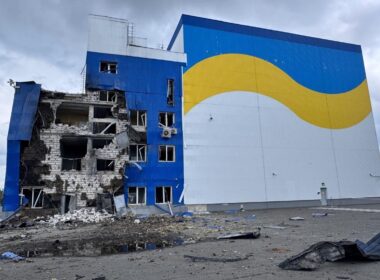 Damage at Ukraine’s spent nuclear fuel storage facility in the Chornobyl exclusion zone after a Russian drone strike, which officials say hit a non-storage building and triggered a fire. Photo: General Staff of Ukraine's Armed Forces