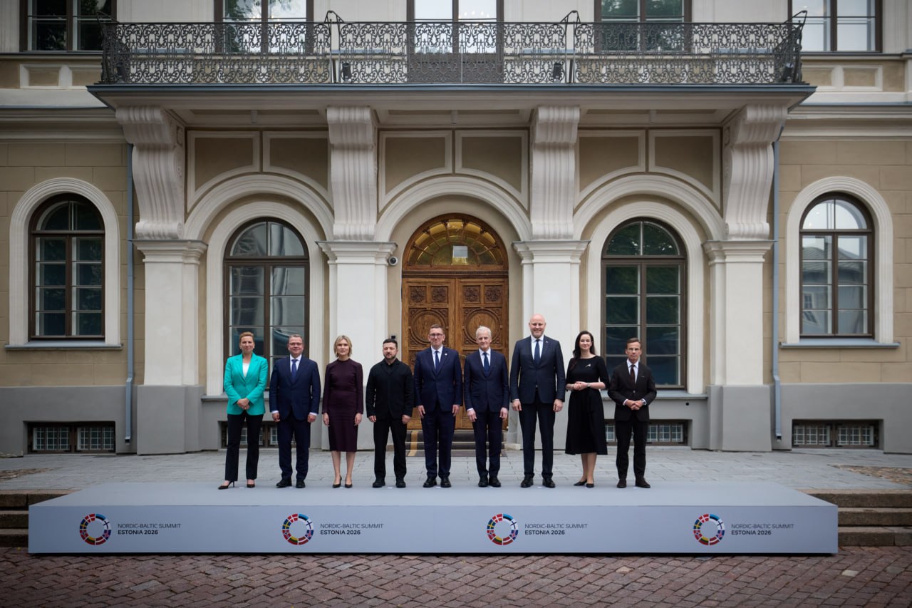 Leaders gathered at the Nordic-Baltic Summit in Estonia, 9 June 2026. Photo: Zelenskyy