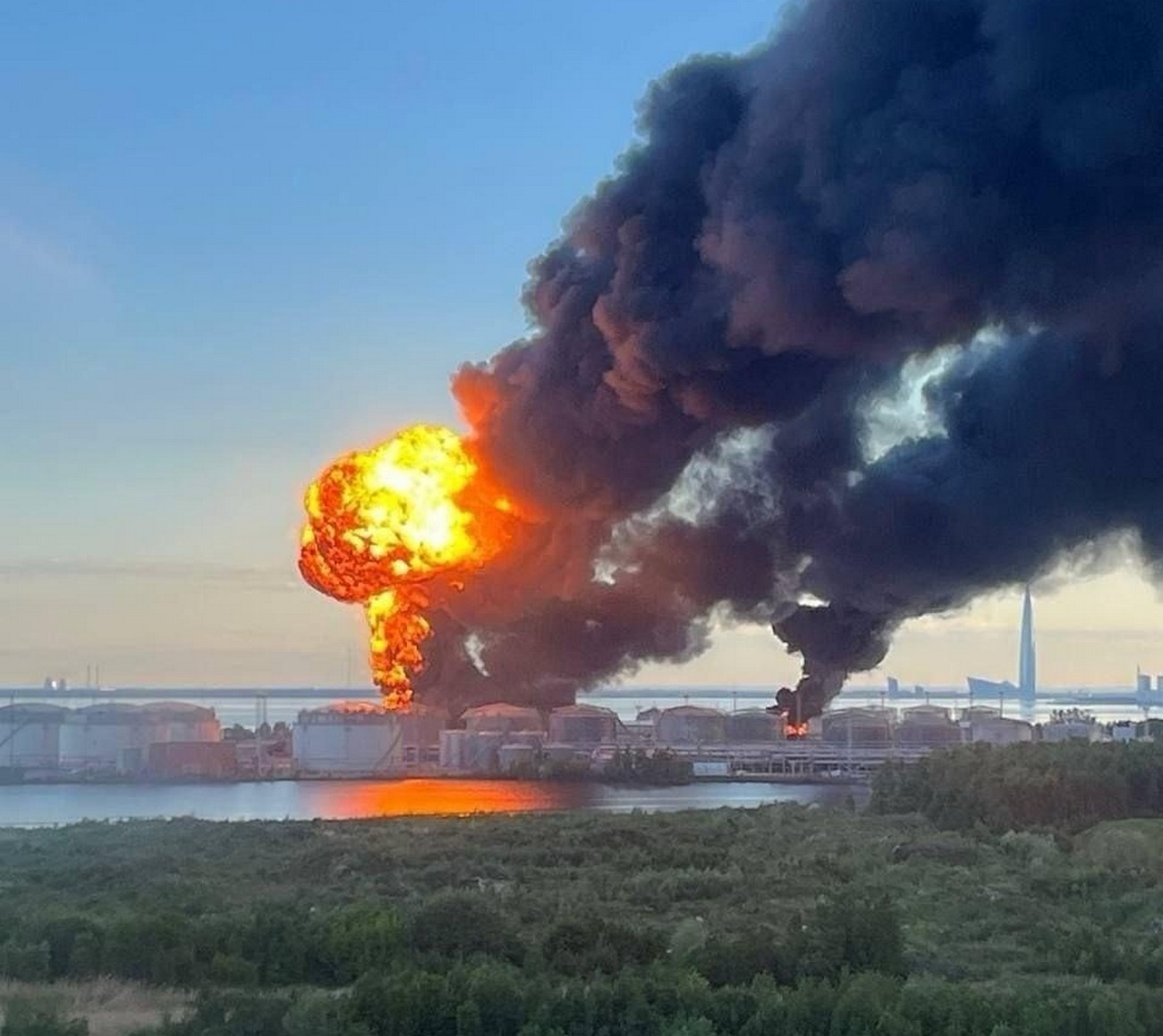 russian mod claims shot down nearly 40000 ukrainian long-range drones over russia crimea · post saint-petersburg oil terminal burns morning 3 2026 after drone attack piter goes boom ukraine news