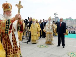 Russian President Vladimir Putin and Patriarch Kirill