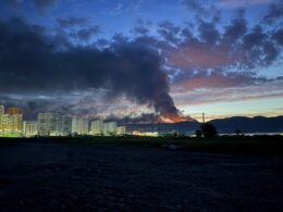 russian crude reaches sea through tunnels under mountain ridge—and ukraine hit storage end near novorossiysk · post smoke fire rise over after ukrainian drone strike grushovaya oil depot krasnodar krai