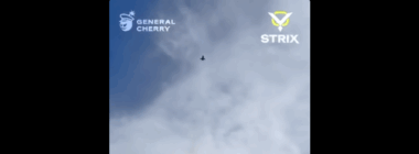The image shows the Bullet counter-drone interceptor designed to chase down Russia's jet-powered Shahed and Geran-4 drones. Source: General Cherry