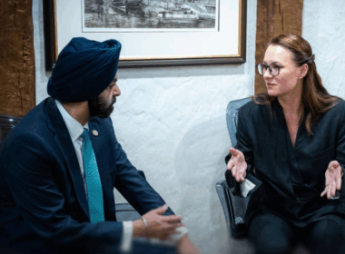 Ukrainian Prime Minister Yulia Svyrydenko and Head of the World Bank Group Ajay Banga in Gdansk. Source: Yulia Svyrydenko