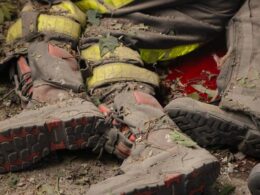 russia kills four firefighters kharkiv hitting same spot twice one night · post rescuer killed site russian repeat strike overnight 15 2026 фото ігор клименко ukraine news ukrainian reports