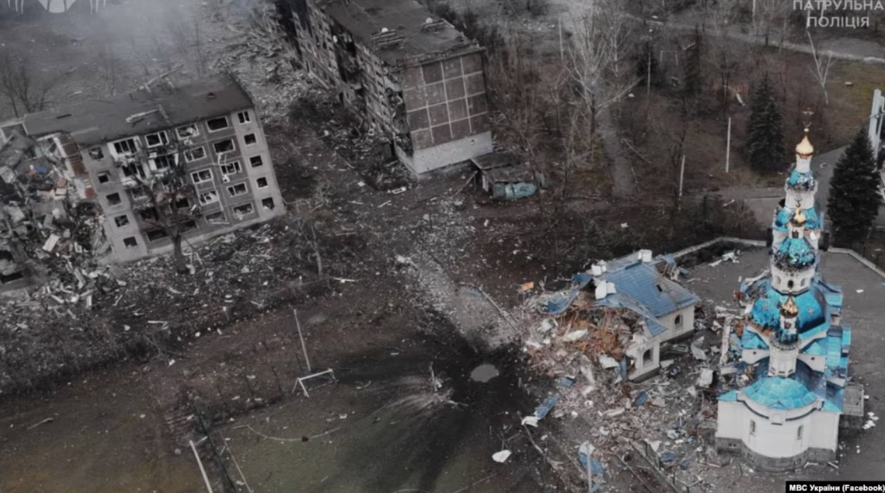 Destroyed Kostiantynivka