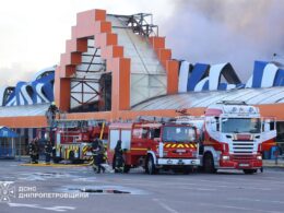 russia destroys home depot-style superstore kryvyi rih—the third one has erased same region · post firefighters work burned-out epicenter home-improvement hypermarket after russian strike rih 26 2026 20260726111350-2182 ukraine news
