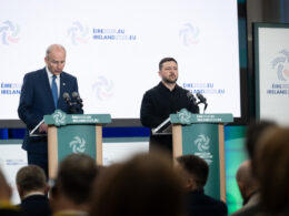 Irish Prime Minister Micheál Martin and Ukrainian President Volodymyr Zelenskyy in Dublin, 1 July 2026. Photo: Ukrainian President's Office