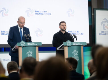 Irish Prime Minister Micheál Martin and Ukrainian President Volodymyr Zelenskyy in Dublin, 1 July 2026. Photo: Ukrainian President's Office