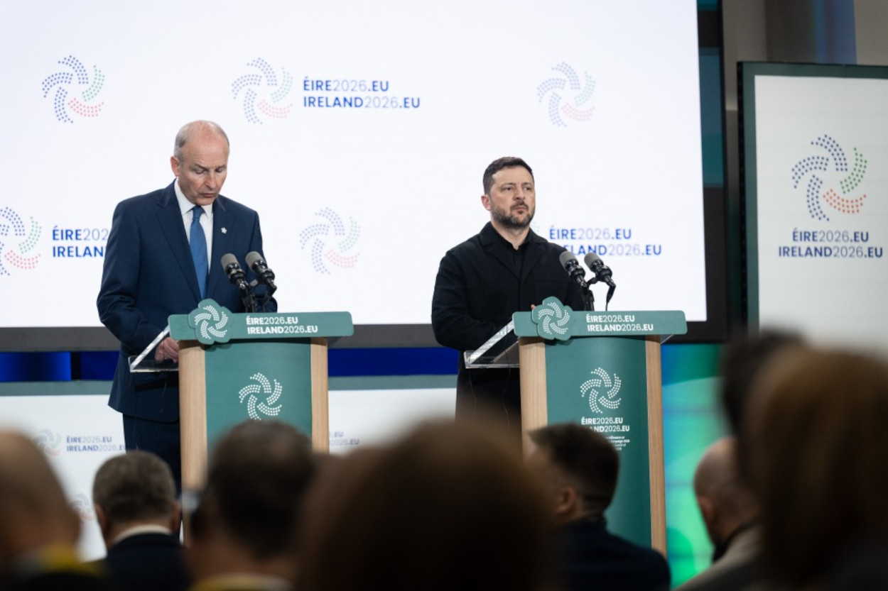 Irish Prime Minister Micheál Martin and Ukrainian President Volodymyr Zelenskyy in Dublin, 1 July 2026. Photo: Ukrainian President's Office