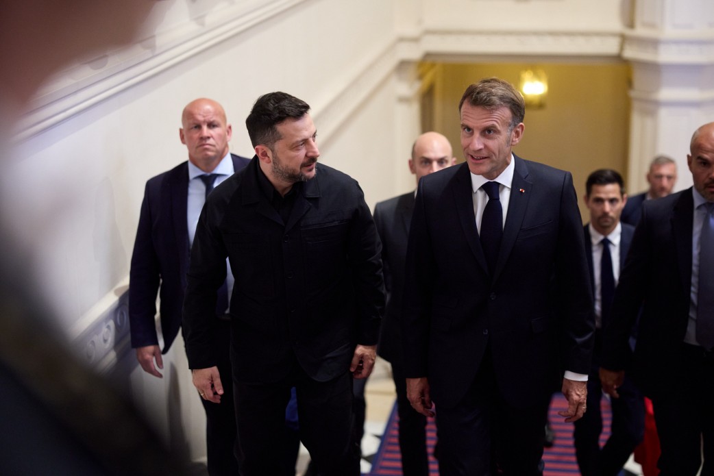 Ukrainian President Volodymyr Zelenskyy during a meeting with French President Emmanuel Macron on 13 July 2026. Source: President's Office