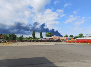 fires both ends russia's fuel chain lukoil depot stavropol krai ferry port facing kerch · post smoke oil fire drifts over industrial area near russia 13 2026 4a4773de-e3fe-4db0-a597-58f2dd5605cd ukraine news