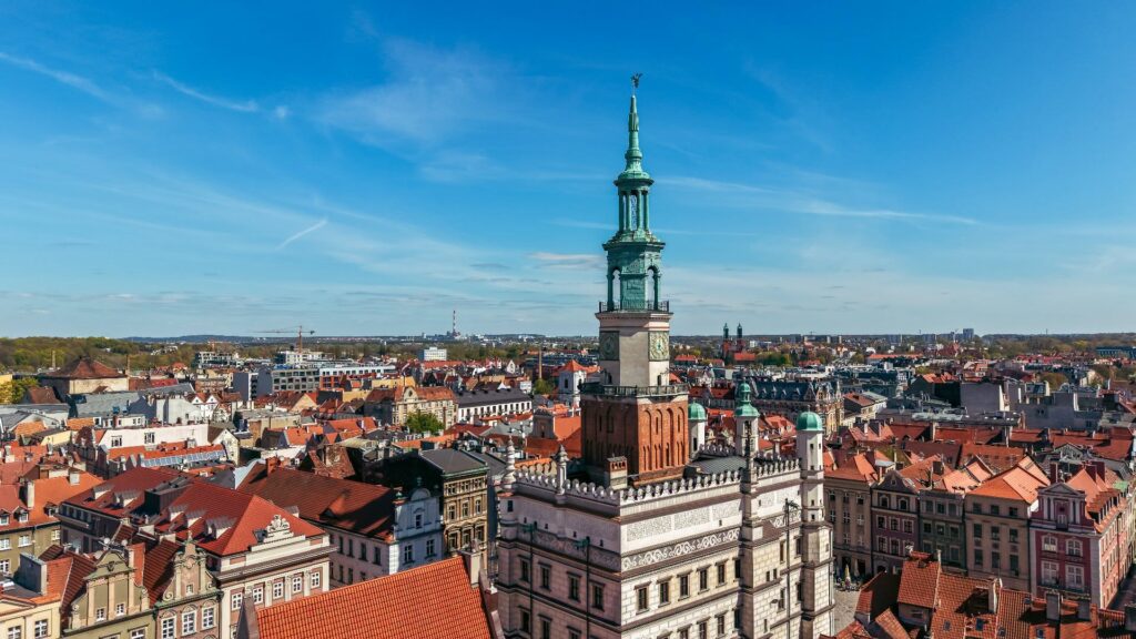The image shows the Polish city of Poznan. Source: The Poznan City Council