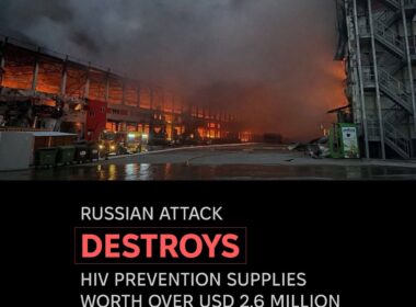 A Russian missile destroyed a contractor warehouse of the Alliance for Public Health in Kyiv Oblast, where medical goods and HIV-prevention supplies were stored. Source: The Alliance for Public Health