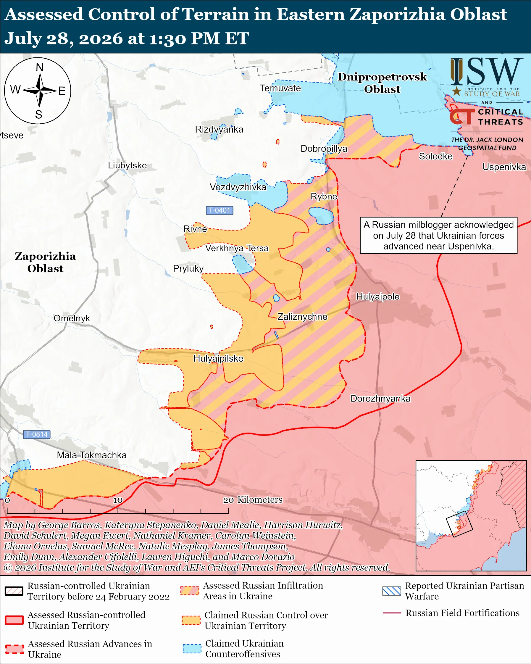 russia bombing kostiantynivka rubble while pushing its infantry foot · post assessed control terrain eastern zaporizhzhia oblast 28 2026 eastern-zaporizhia-oblast-july-28-2026 ukraine news ukrainian reports